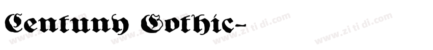 Centuny Gothic字体转换